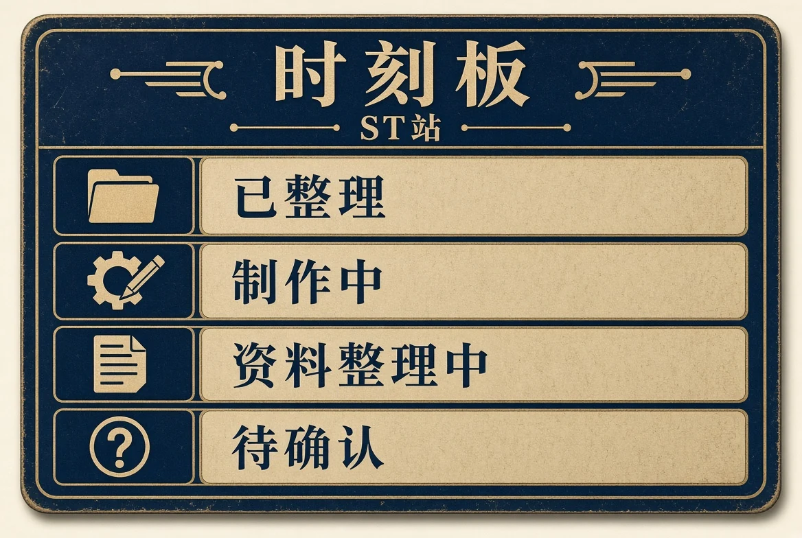 时刻板状态